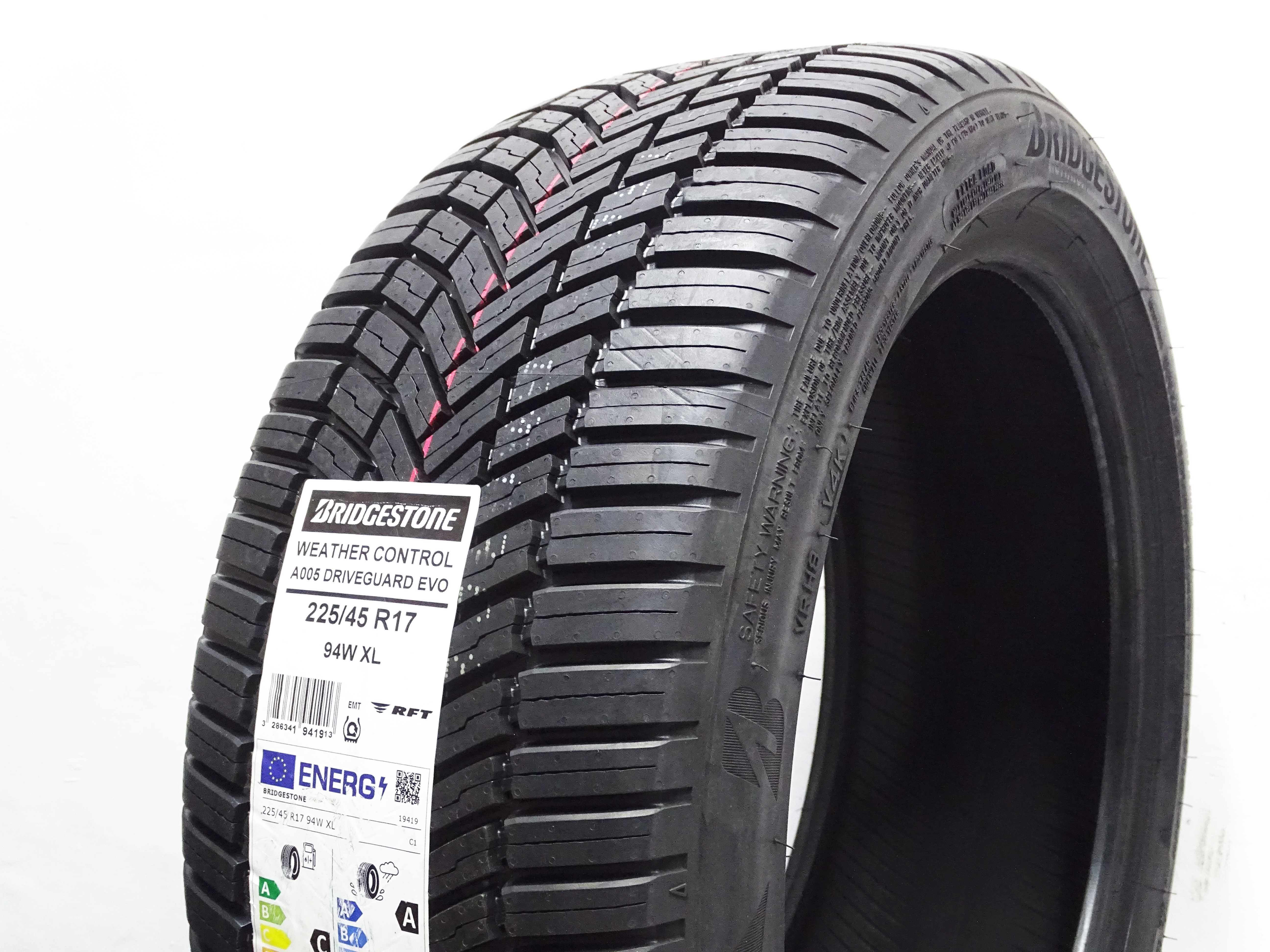 2x BRIDGESTONE 225/45R17 94W Weather CONTROL A005 Driveguard EVO RFT