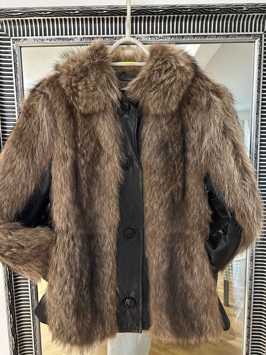 Futro naturalne dodatek skóry norka  xs s