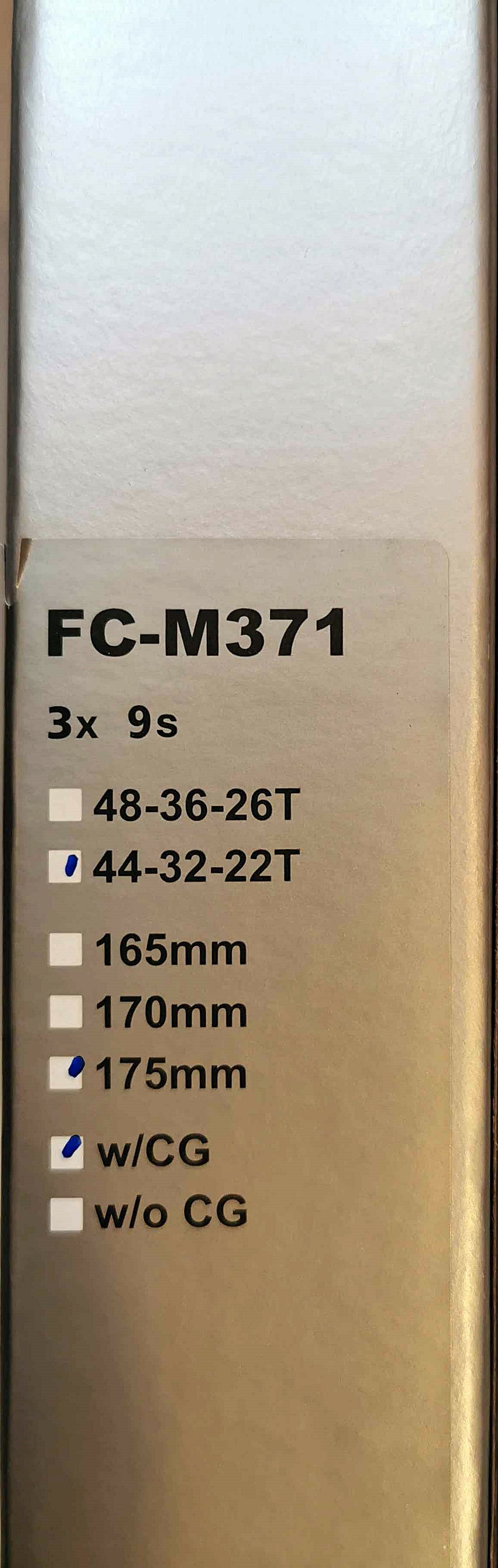 SHIMANO FCM371 Korba 9 rzędów 44-32-22 BOX