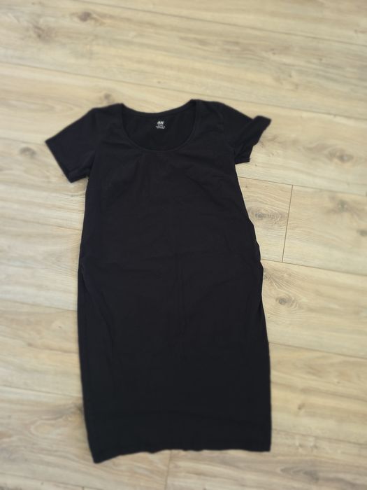 Sukienka viążowa h&m mama 38 M czarna krotki rękaw