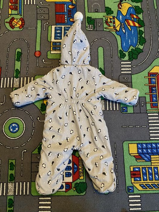 Теплий зимовий комбінезон конверт на 4/6 міс 68 см