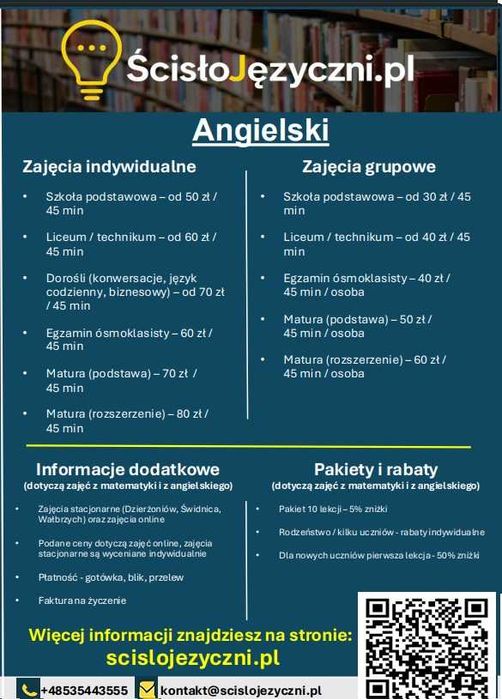 Korepetycje MATEMATYKA i ANGIELSKI. Matura | egzaminy klas ósmych