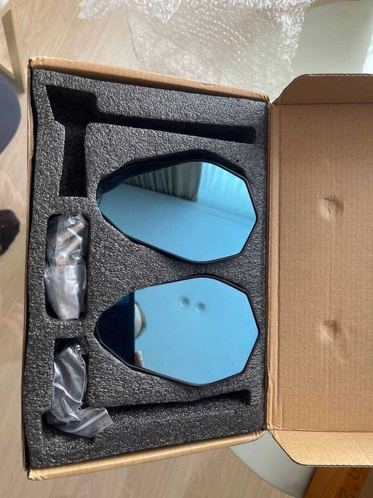 Дзеркала на мотоцикл, універсальні (алюмінієві, якісні)