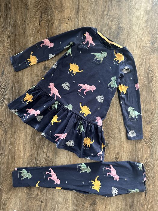 Костюм сет піжама динозаври теско 116см