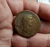 Antonino Pio Sestercio 23.86gr (apollini) AVGVSTO SC