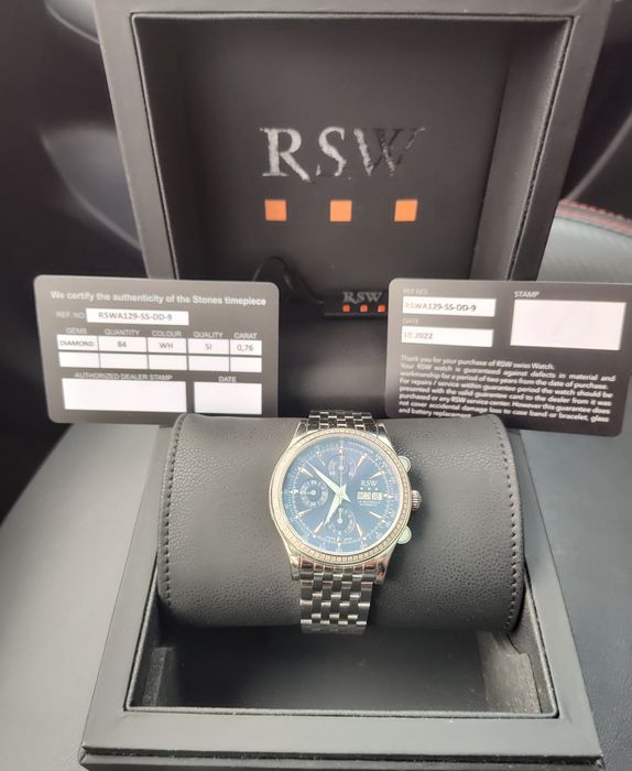 Relógio RSW La Neuveville ETA 7750 Valjoux