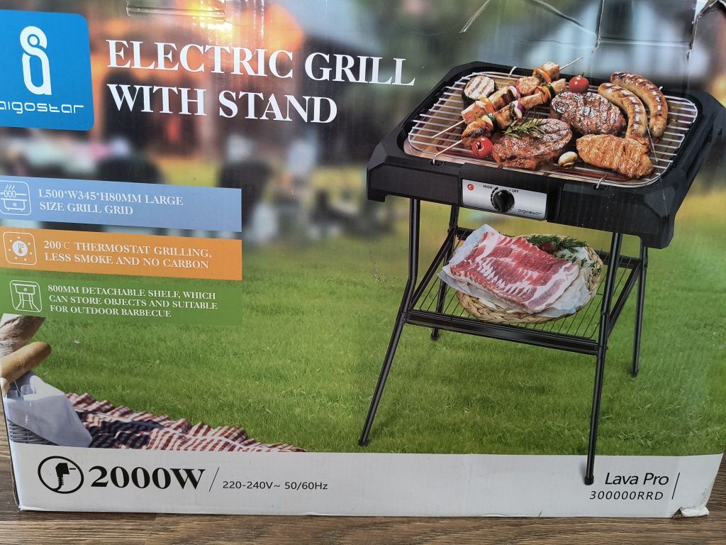 Grill elektryczny Aigostar LavaPro 300000RRD nowy