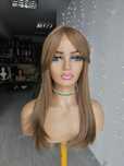 Topper Wiola ciemny blond 50 cm naturalny efekt zagęszczenia treska