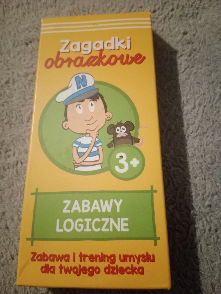 Zagadki obrazkowe, zabawy logiczne 3+