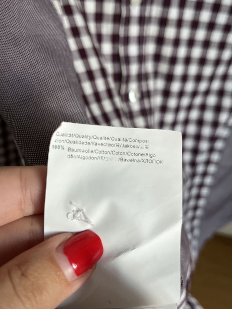 Koszula meska z dlugim rekawem w krate oryginalna slim fit Hugo Boss