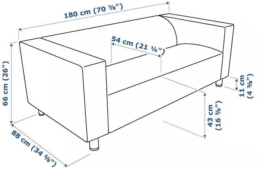 Sofá de 2 lugares modelo KLIPAN Ikea