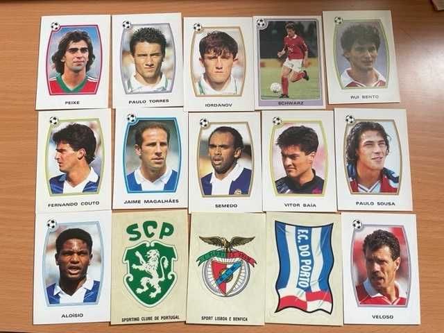 Cromos Novos 1992/1993 - Rui Costa, Paulo Sousa, Vitor Baía...