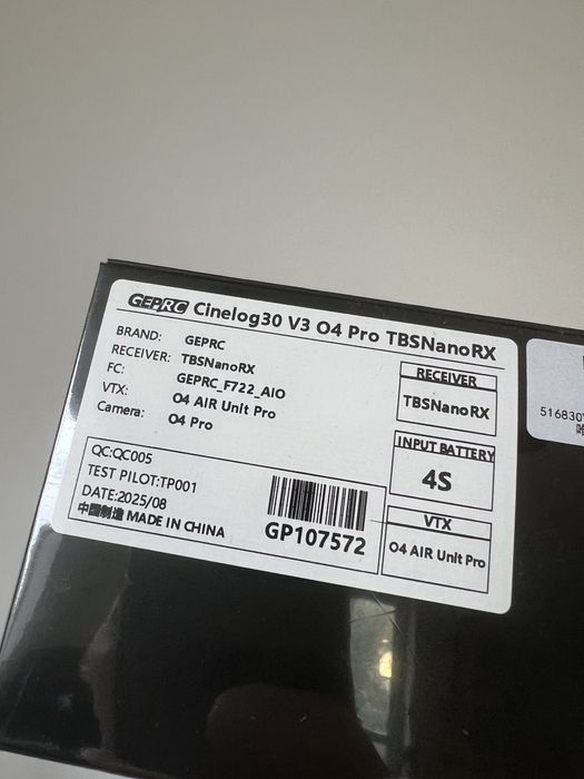 GEPRC Cinelog30 V3 O4 Pro Quadcopter (Elrs 2.4 / tbs crossfire)