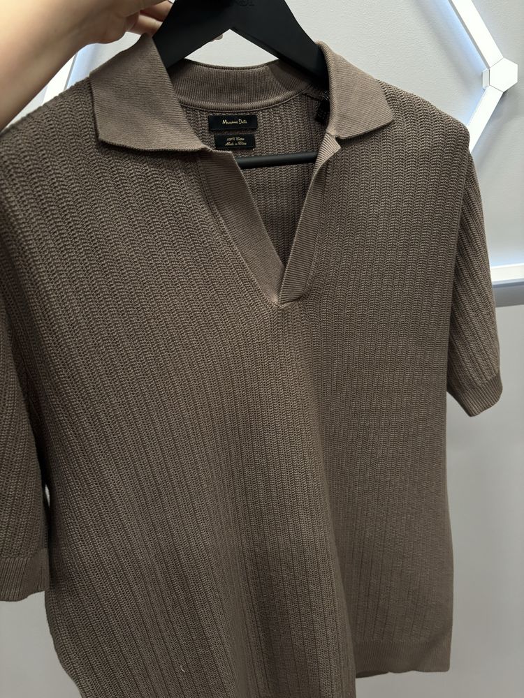 Поло коричнева Massimo Dutti M