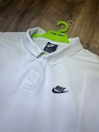 Nike Polo Shirt Adult Size L White Golf Golfer Short Sleeve Men's