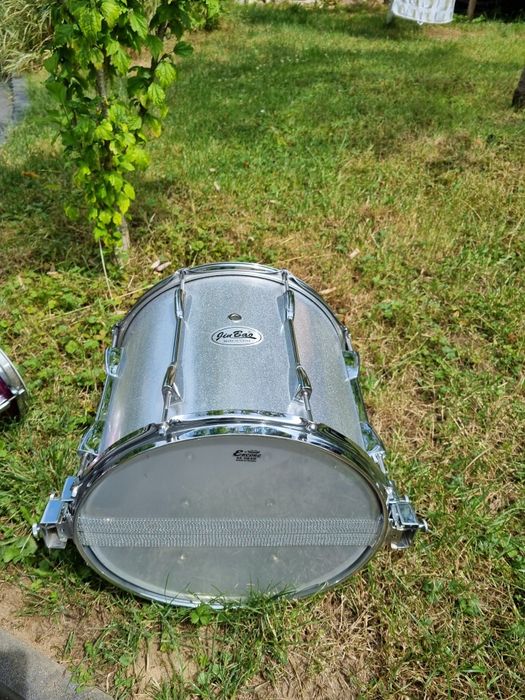 Werbel stalowy 14"x10" marszowy srebrny