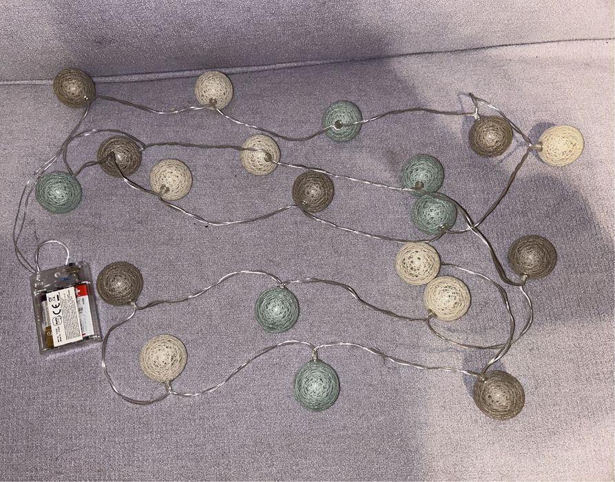 Girlanda pepco na bateriach