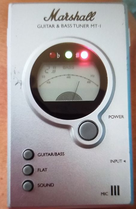 Marshall afinador guitarra