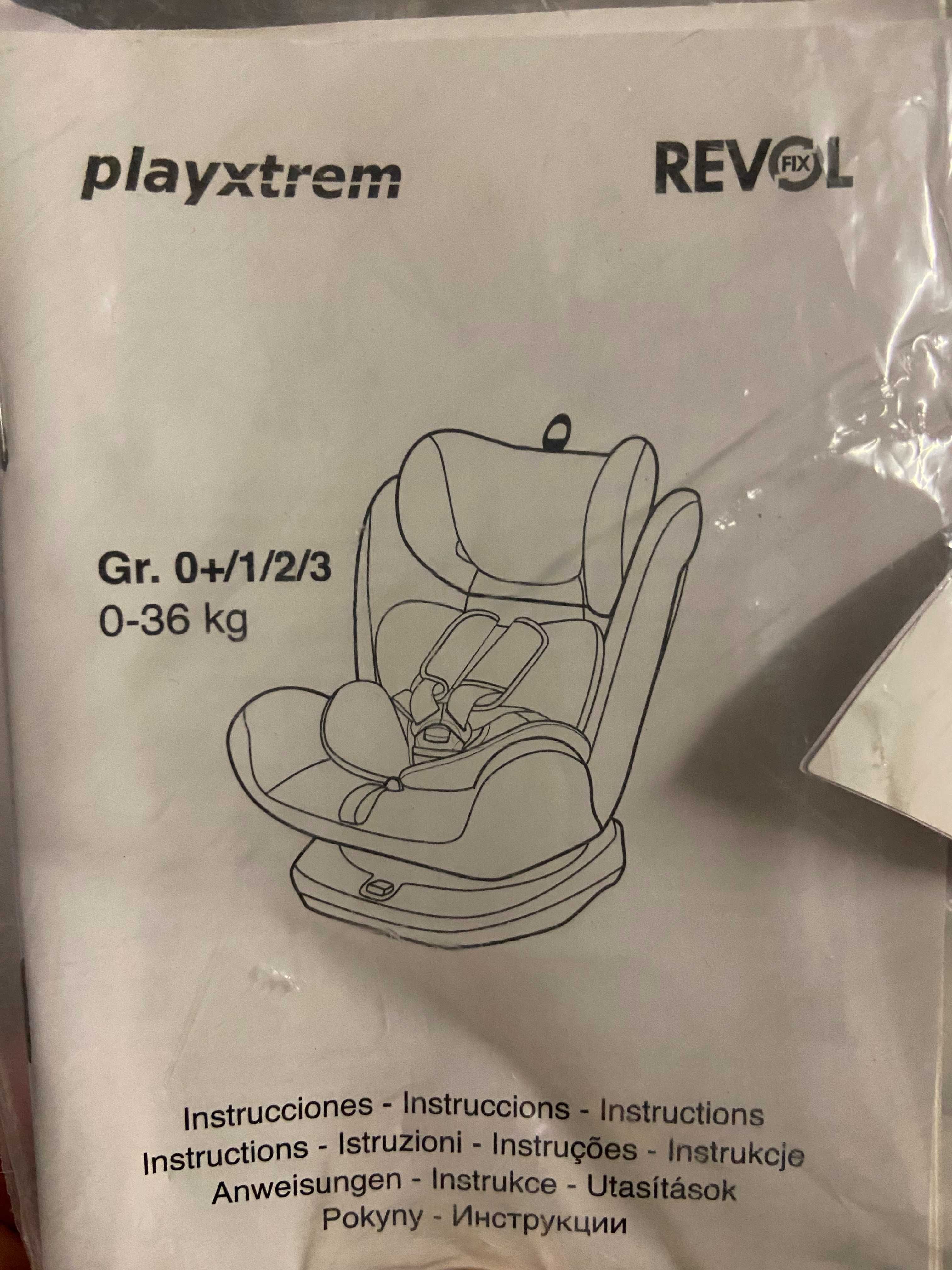 Cadeira Auto Playxtrem REVOL Fix (Como NOVA)