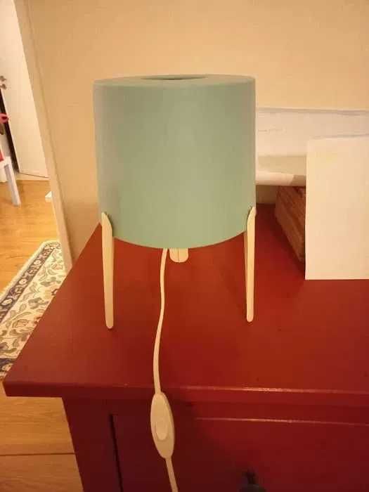 Candeeiro ikea de mesinha - azul turquesa - OPTIMO ESTADO