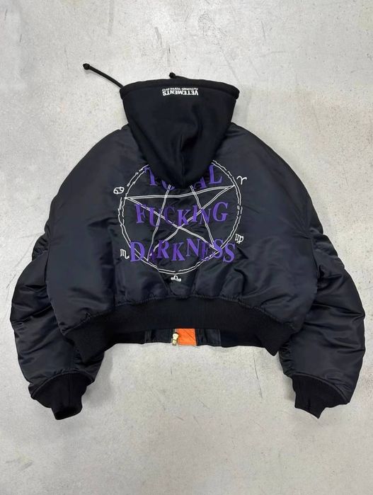 Бомбер VETEMENTS TFD Total Fucking Datkness Ветмо tfd y2k opium viperr