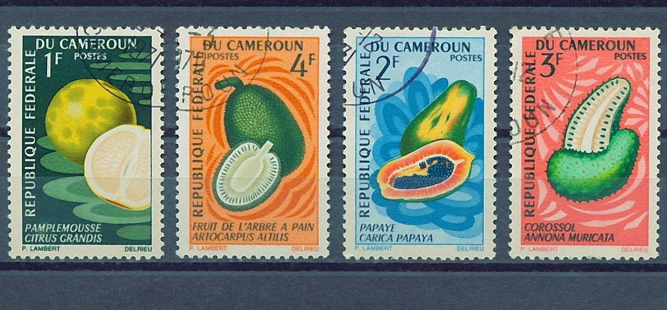 Поштові марки/Почтовые марки Камерун 1971г.(Флора,экзотические фрукты)
