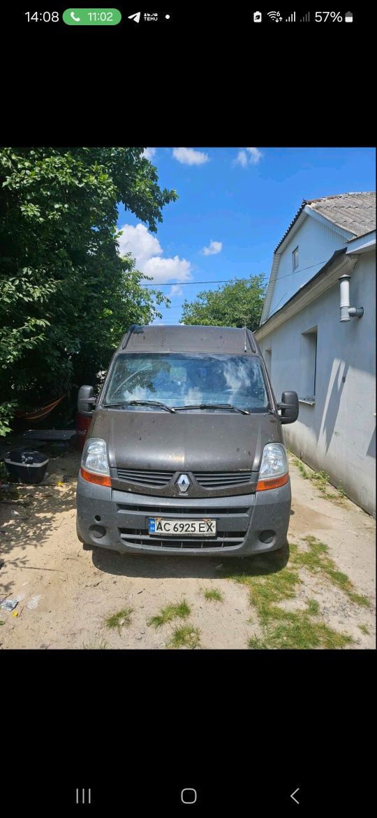 Renault master 2 8+1 пасажир по документам мотор нероботчий максі база