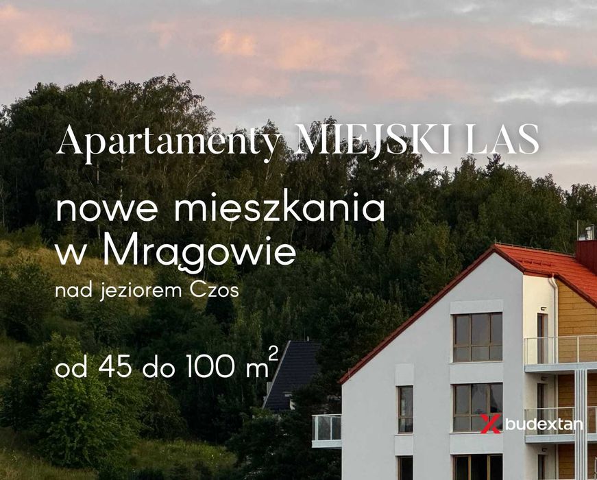 Nowe mieszkanie nad jeziorem Mrągowo Góra 4 Wiatrów 100m 3 balkony