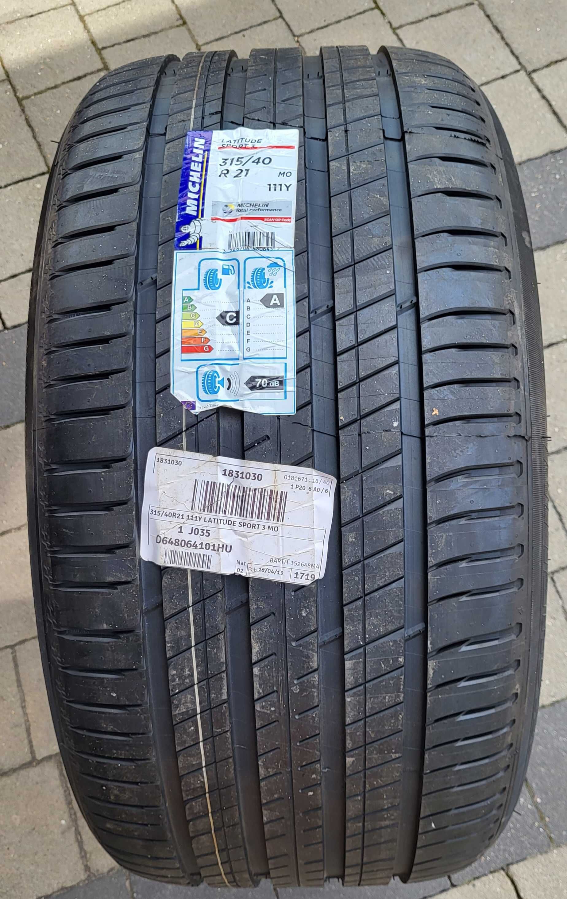 Opona 315/40R21 Michelin Latitude Sport 3 111Y MO 2019 Nowa