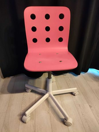 Krzesło do biurka Ikea różowe
