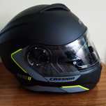 Kask szczękowy, atest, blenda, pinlok, intercom