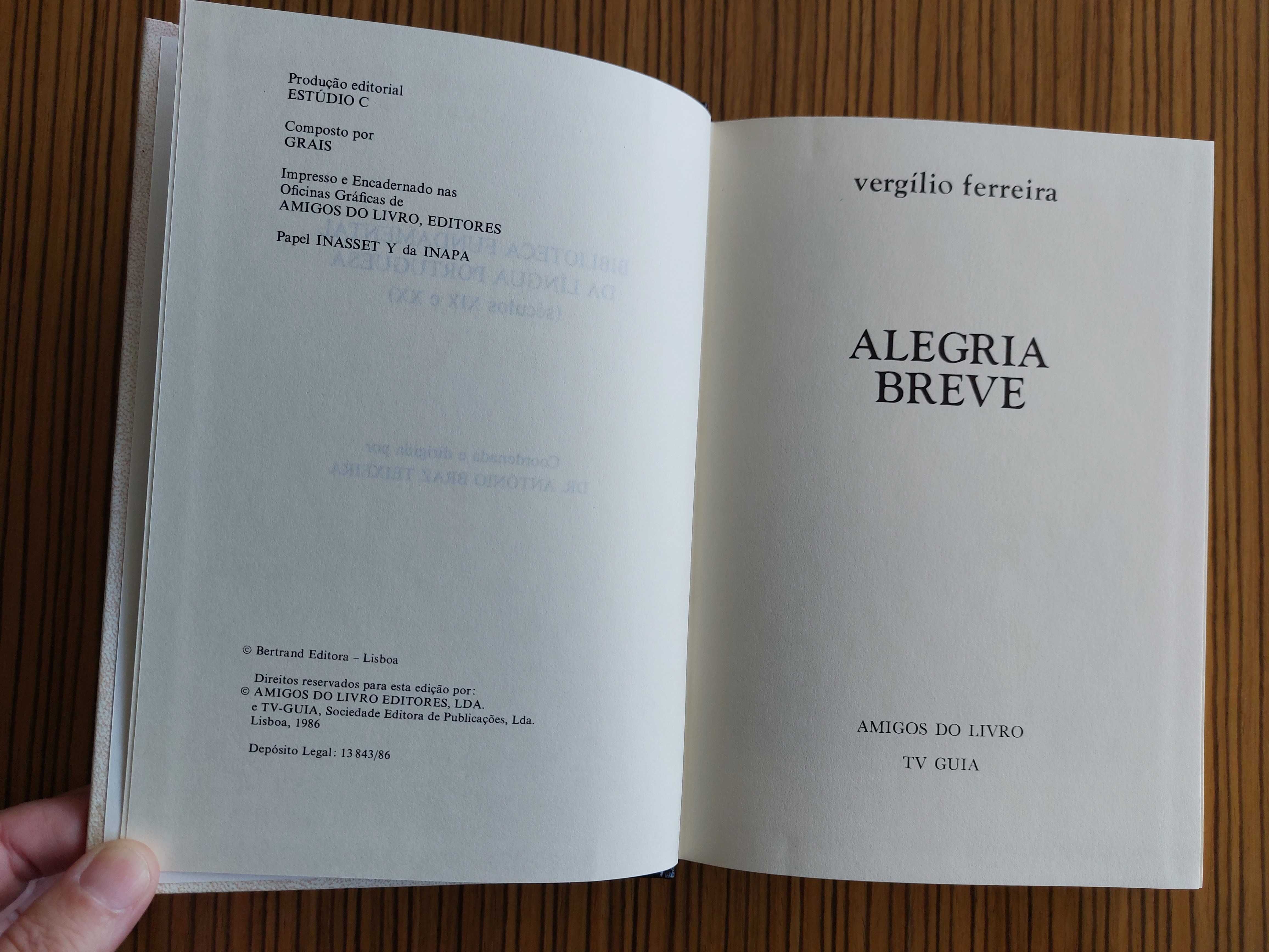 Livros Vergílio Ferreira