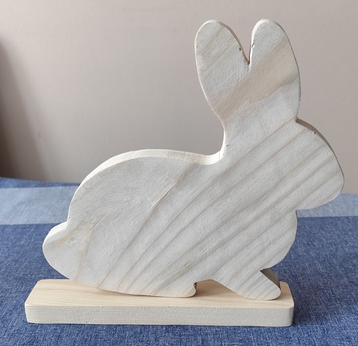 Zając zajączek drewniany