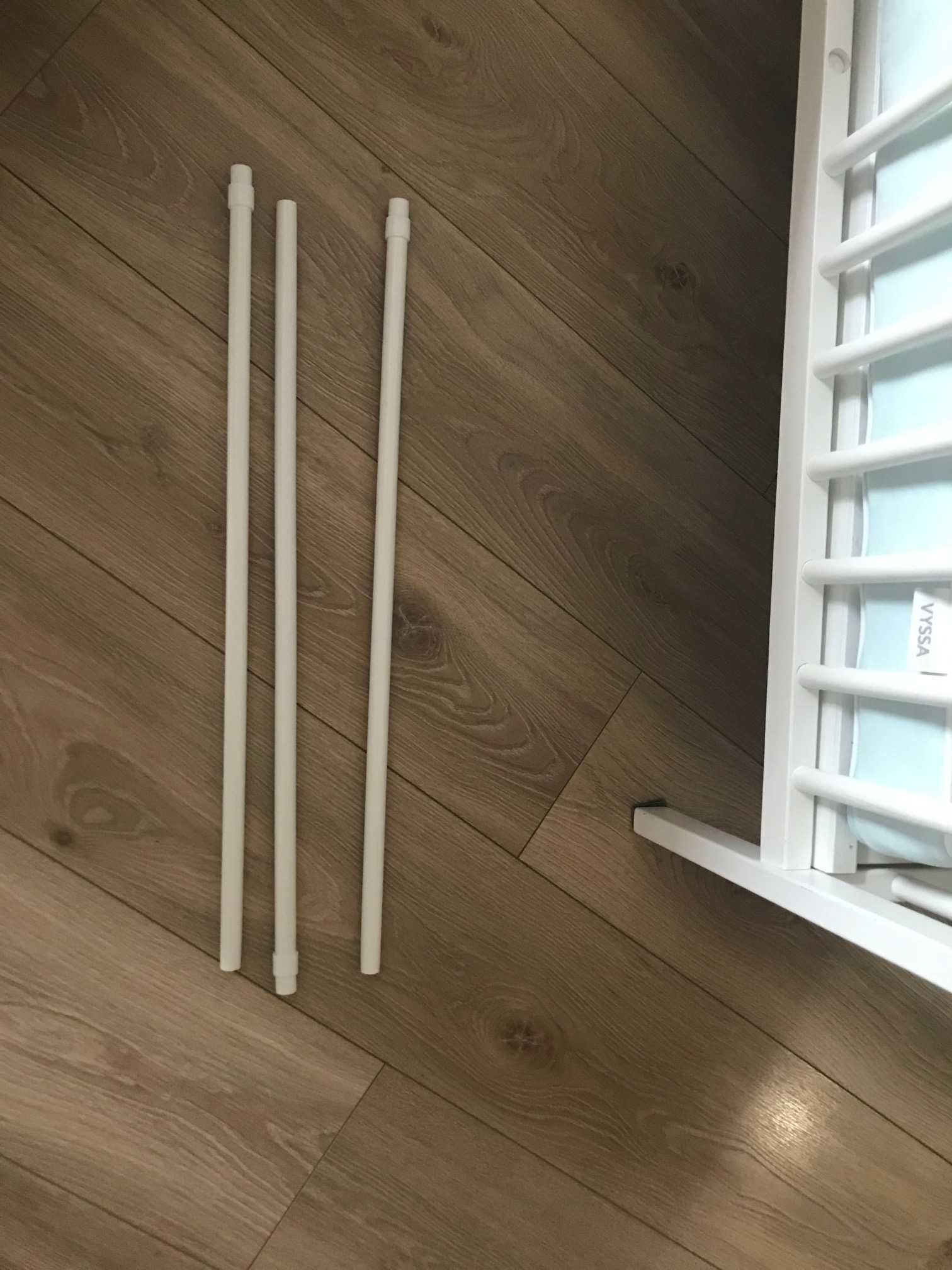Łóżeczko dziecięce bukowe 120 x 60 cm + materac IKEA najwyższy model