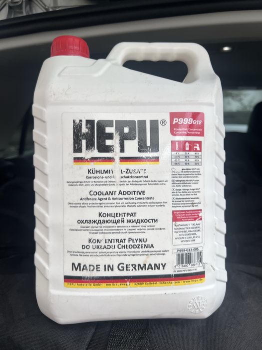 Антифриз HEPU P999 G-12 -38 Concentrate красный 5л