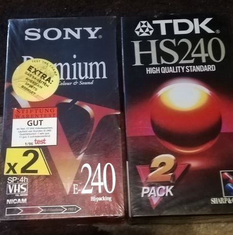 Kasety VHS nowe.