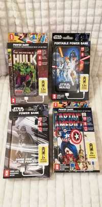 Powerbank Star Wars, Hulk ou Capitão América