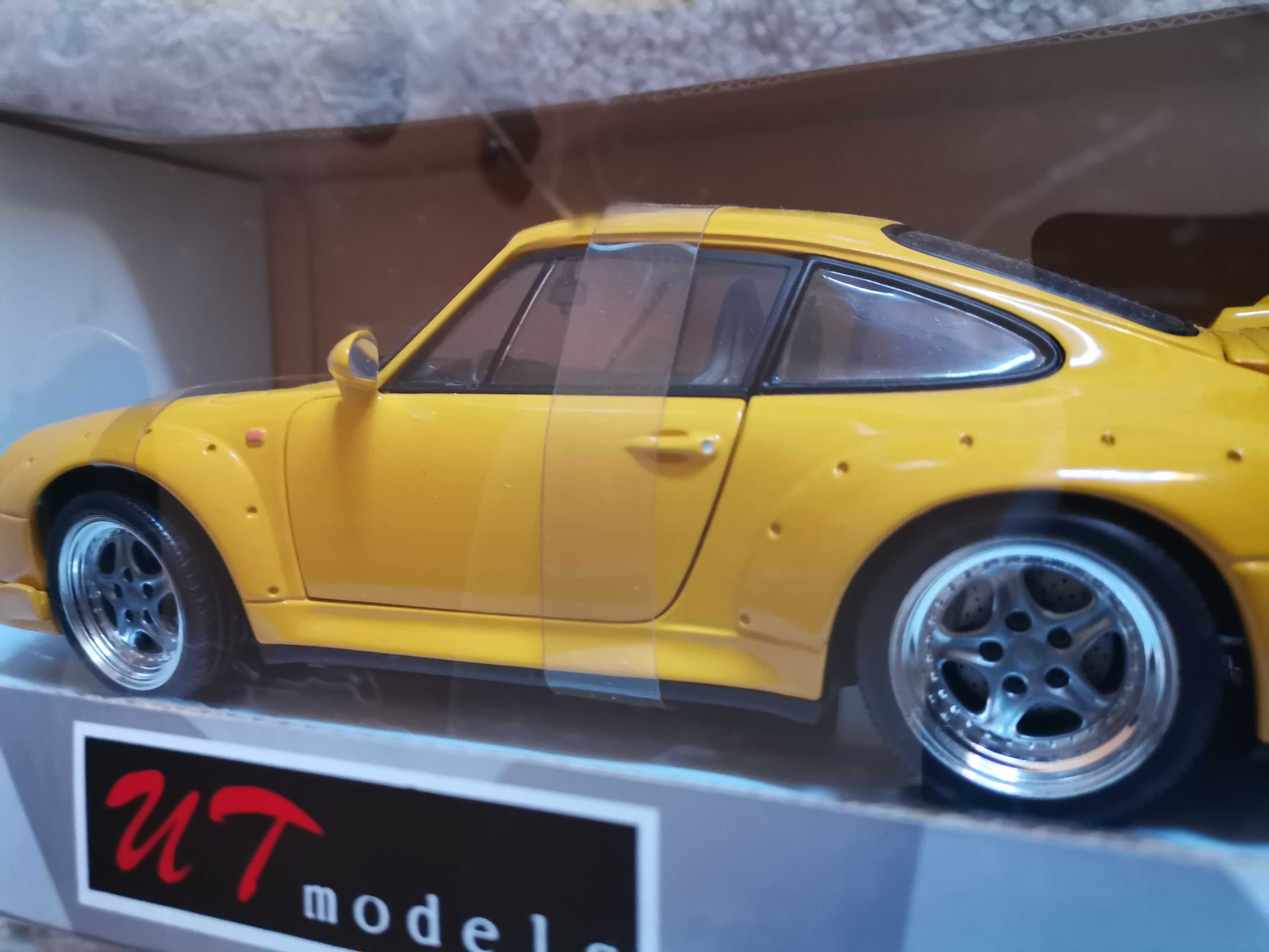 Ut Models Porshe 911 Gt2 1:18,street amarelo