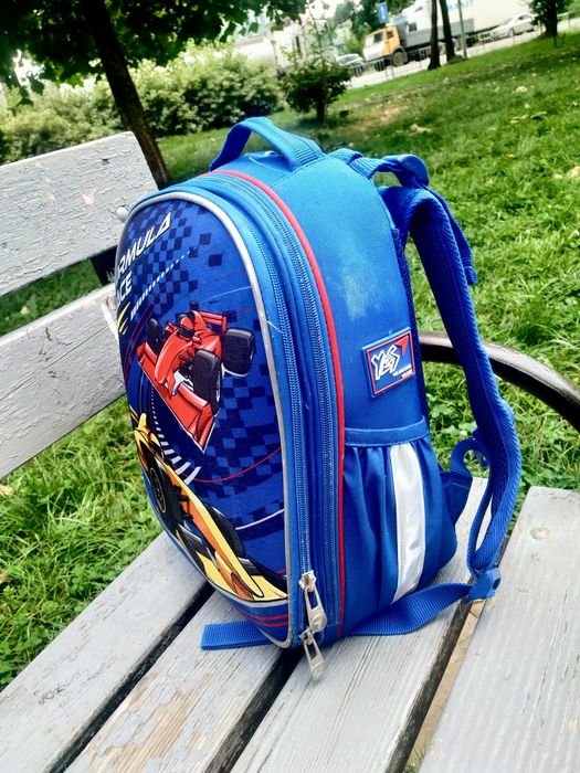Шкільний каркасний рюкзак YES H-25 «Formula Race» 15 л (556185