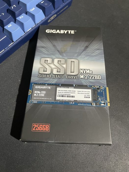 SSD nvem Gigabyte 256GB