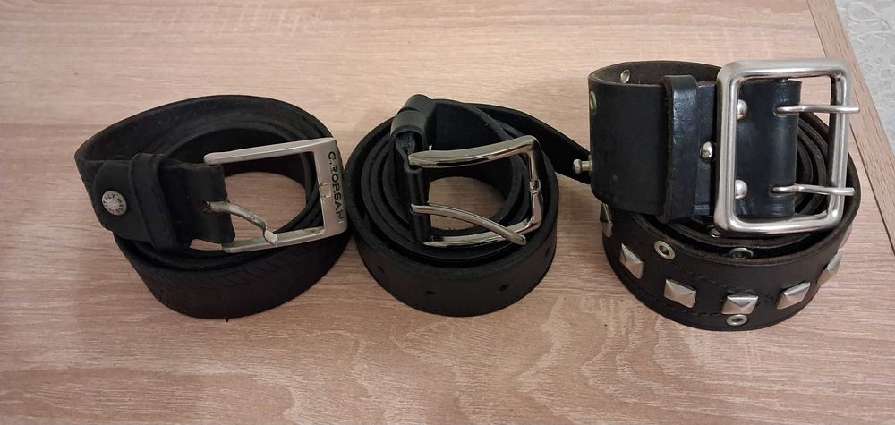 Ремень мужской кожаный
