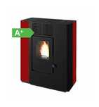 Piec na pellet EvaCalor Nella 9 kW DGP Premium czerwony