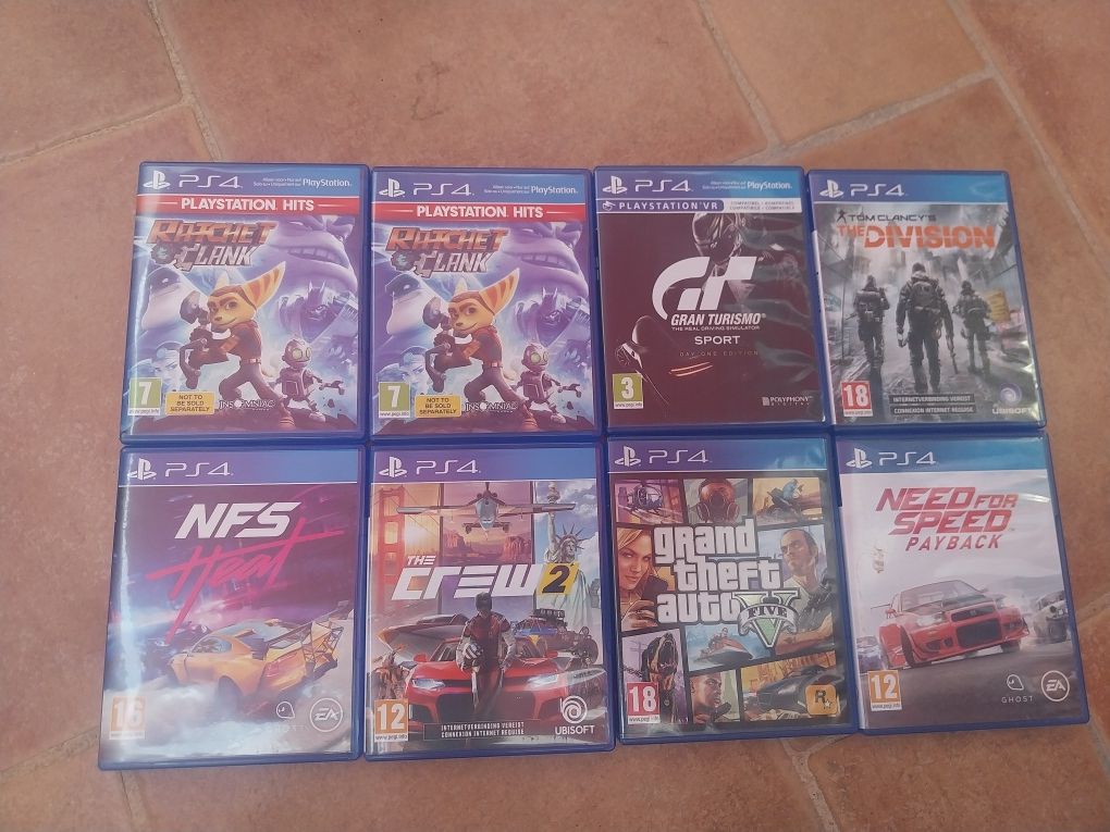 Jogos PS4 + PS3 – Lote 21 títulos com GTA, FIFA, NFS