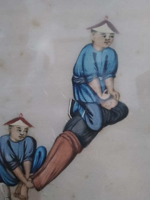 Pintura oriental sobre papel