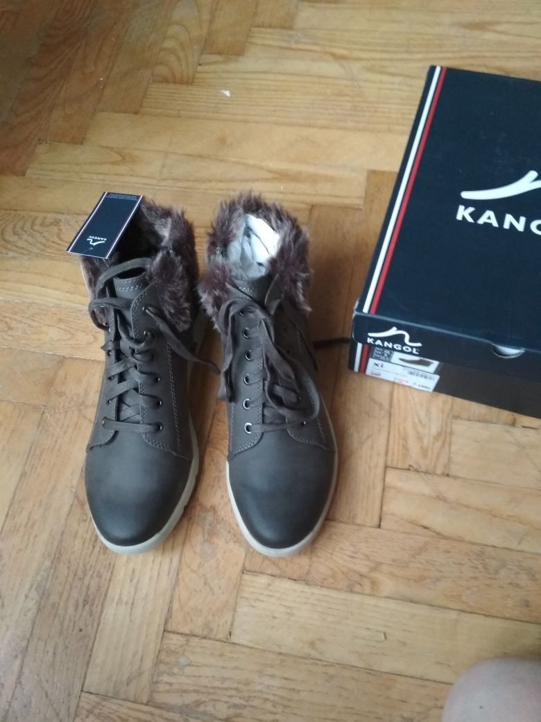 Ботинки демисезон еврозима KANGOL 40-41р, новые -50% на широкую ногу
