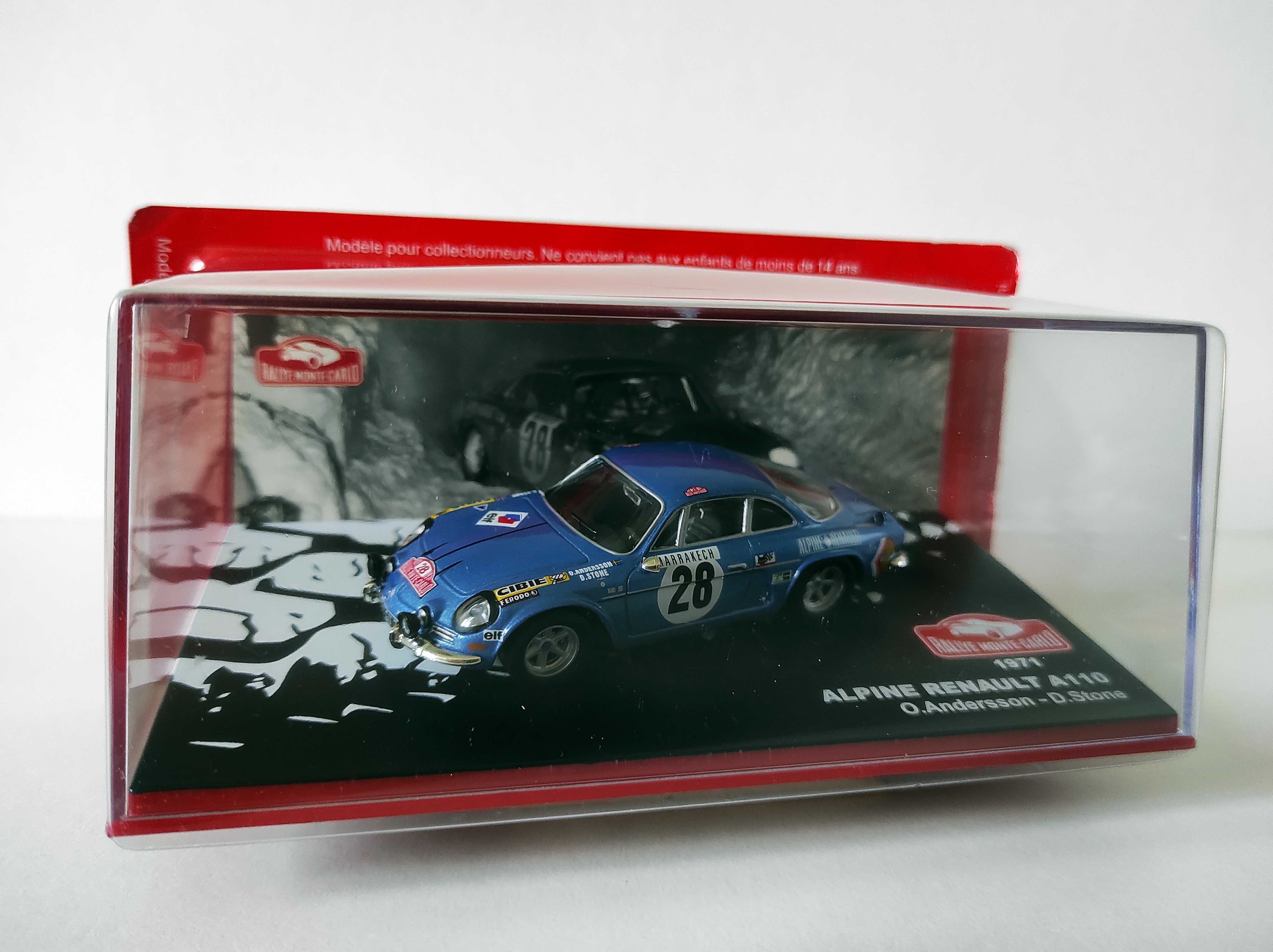 Renault Alpine A110 Monte Carlo 1971 O. Anderson - D. Stone 1:43