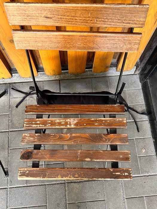 Стільці вуличні літня тераса метал/дерево