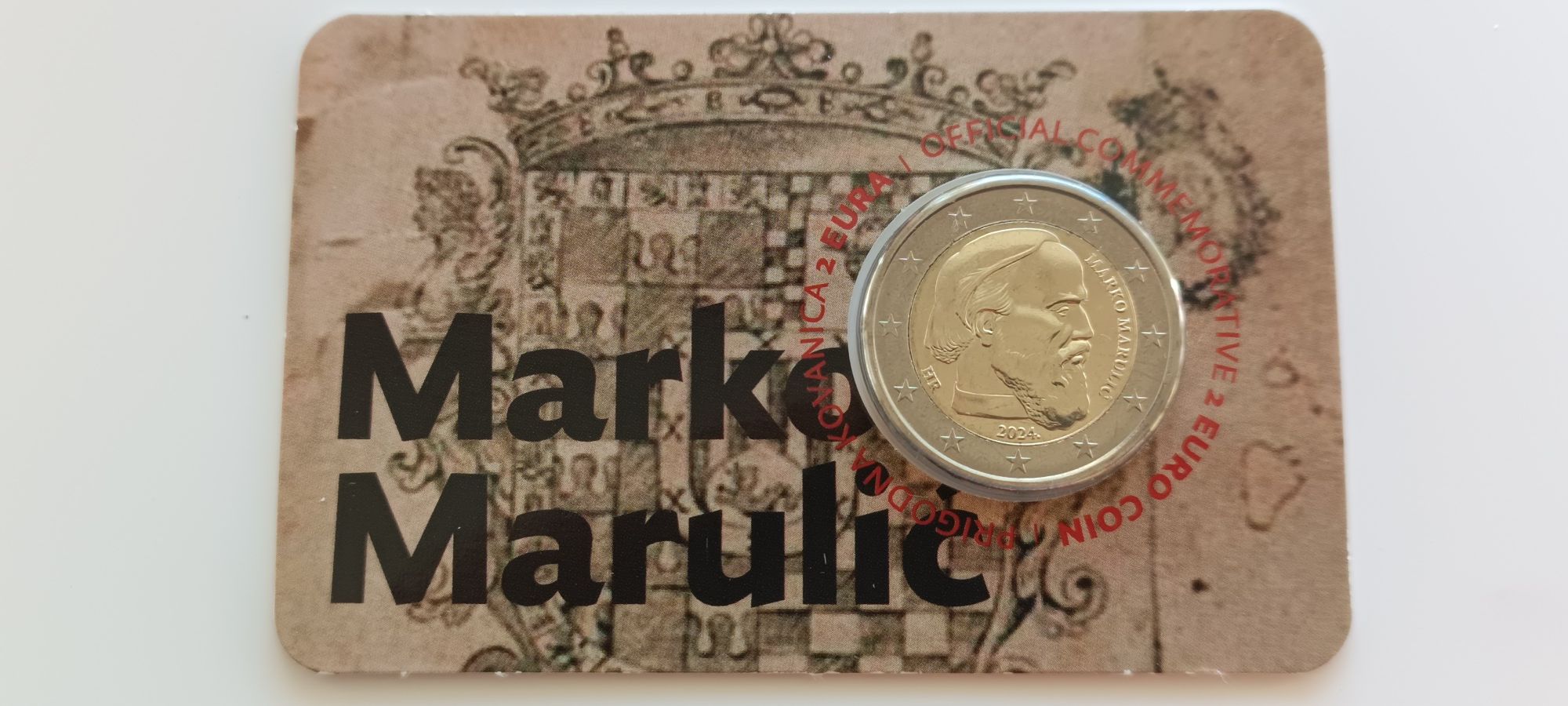 Croácia 2024 - Moeda 2 € Coincard de " Marko Marluci "