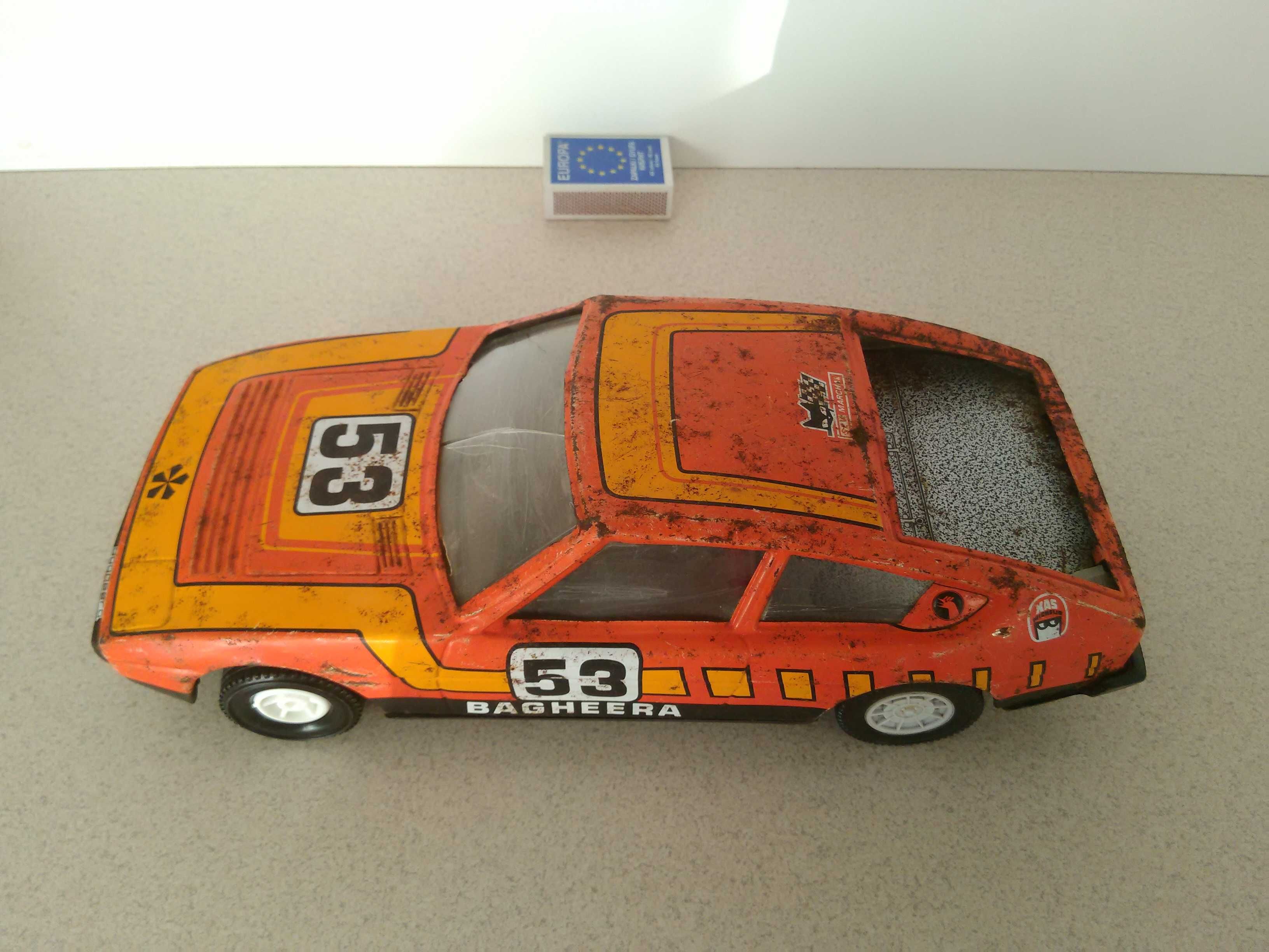 stara zabawka PRL blaszana Matra Simca WRC model 1:18 zabytek antyk