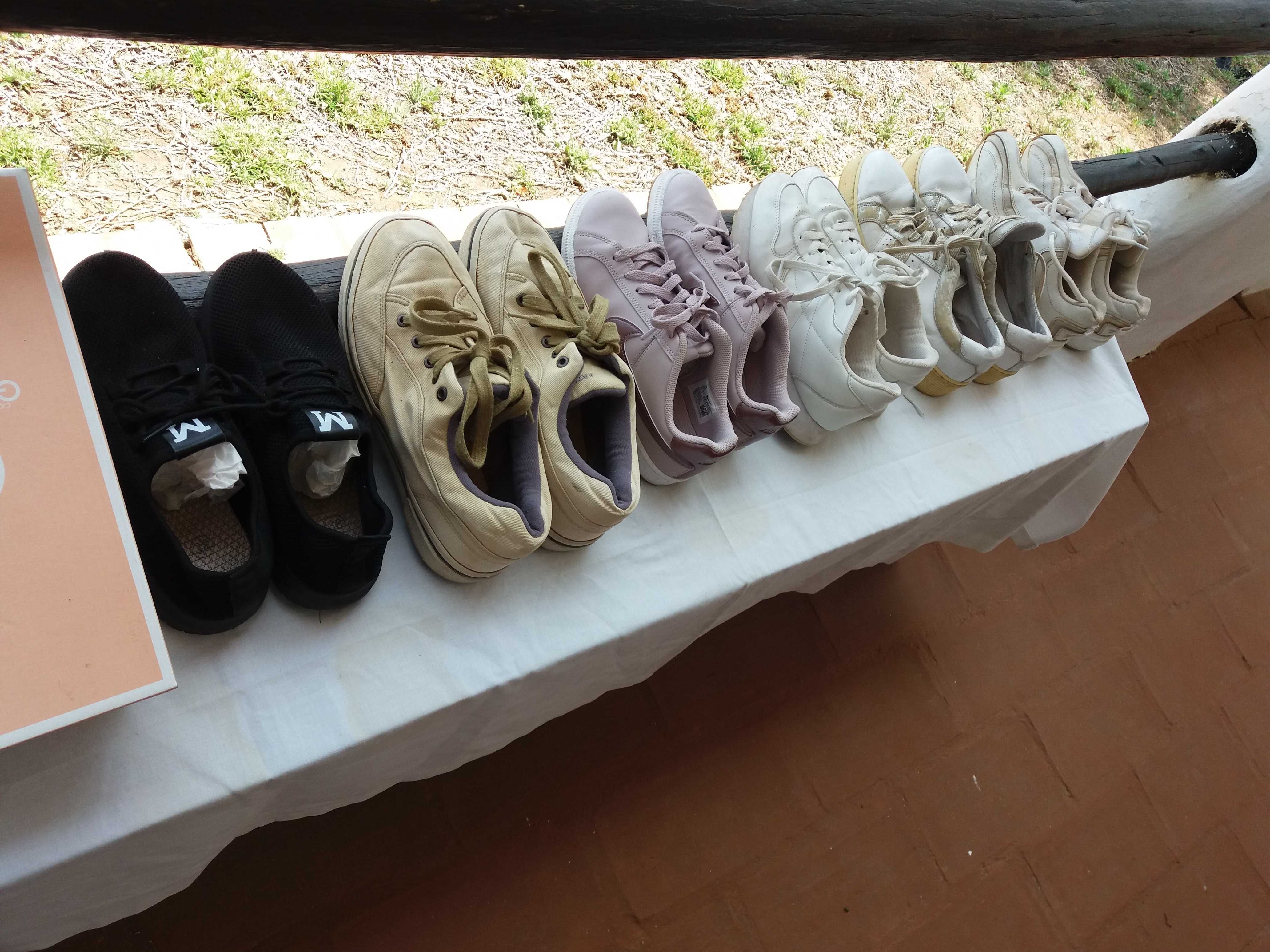Sandalias tenis calcas blusas bikinis bem estimada S M L Xl XXXL